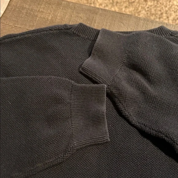 Supreme Colorblock Crewneck Sweater - Black and TanSupreme Split Pique Crewneck